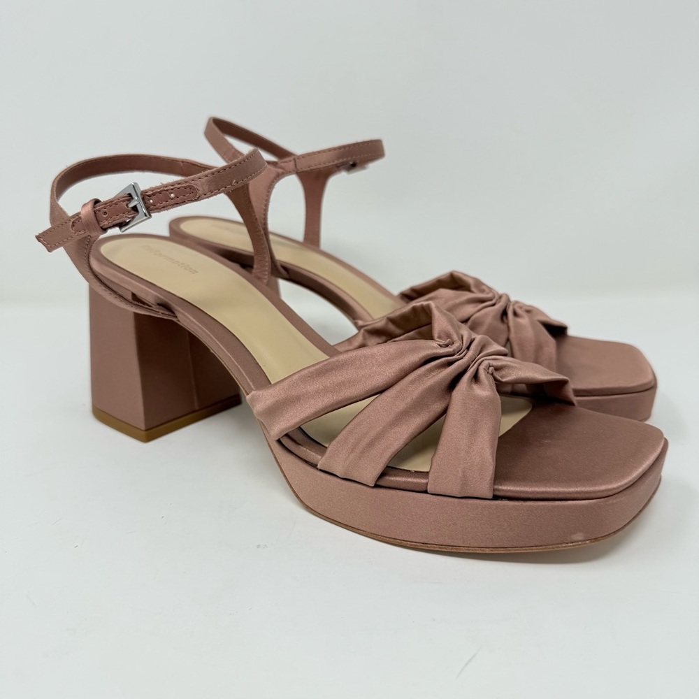 New Reformation Maize Platform Heeled Sandals Sz … - image 3